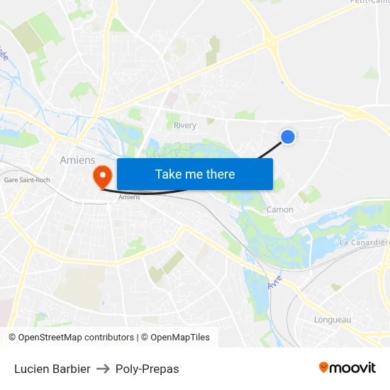 Lucien Barbier to Poly-Prepas map