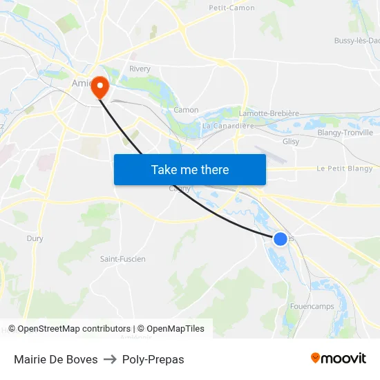 Mairie De Boves to Poly-Prepas map