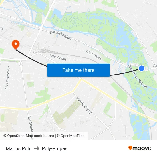Marius Petit to Poly-Prepas map