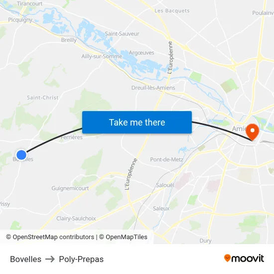 Bovelles to Poly-Prepas map