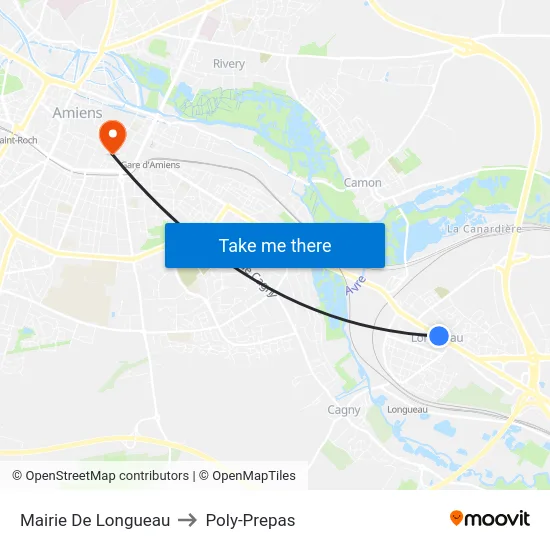 Mairie De Longueau to Poly-Prepas map