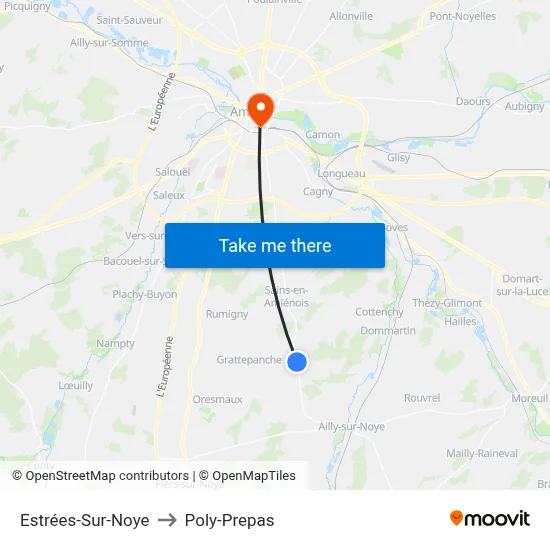 Estrées-Sur-Noye to Poly-Prepas map