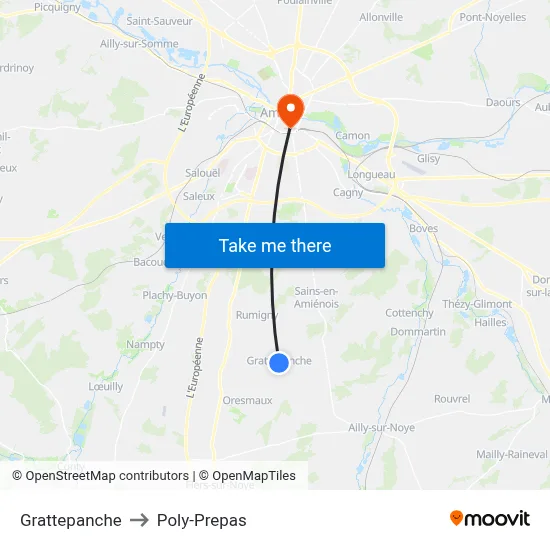 Grattepanche to Poly-Prepas map