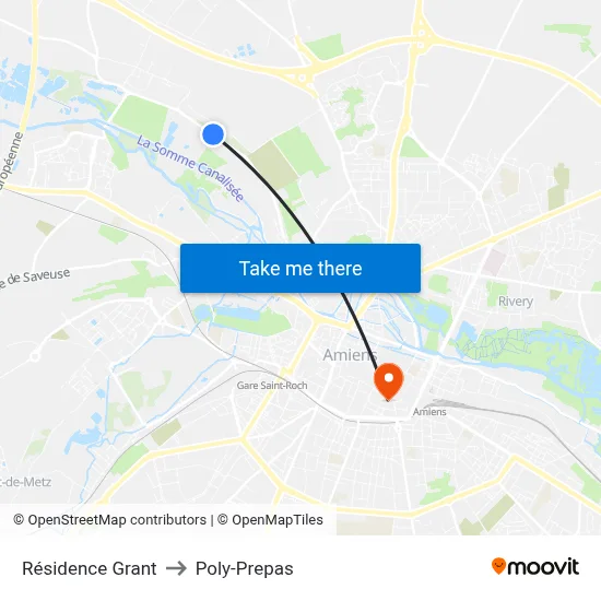 Résidence Grant to Poly-Prepas map