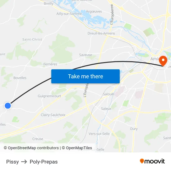 Pissy to Poly-Prepas map