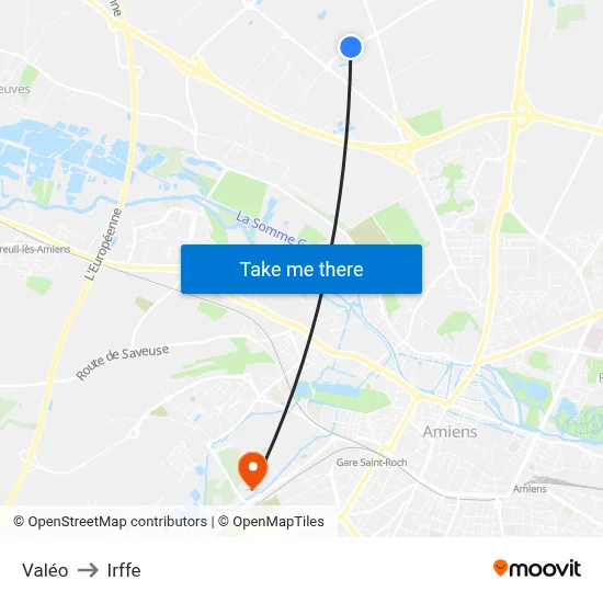 Valéo to Irffe map