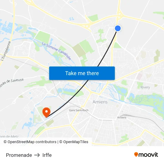 Promenade to Irffe map