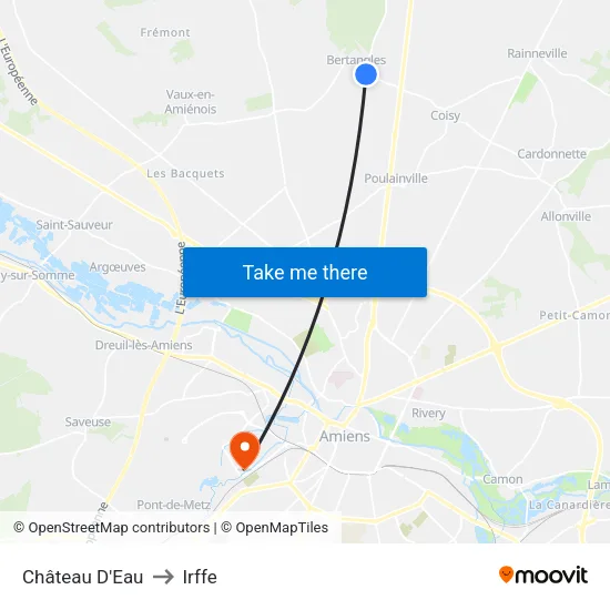 Château D'Eau to Irffe map