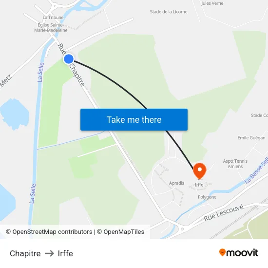 Chapitre to Irffe map