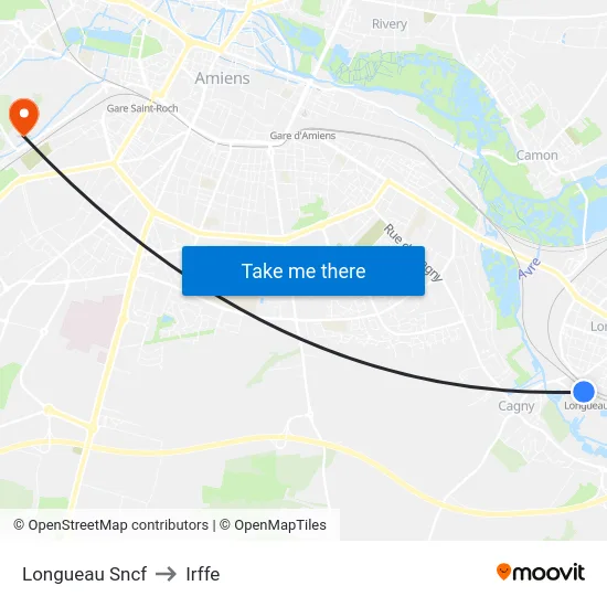 Longueau Sncf to Irffe map