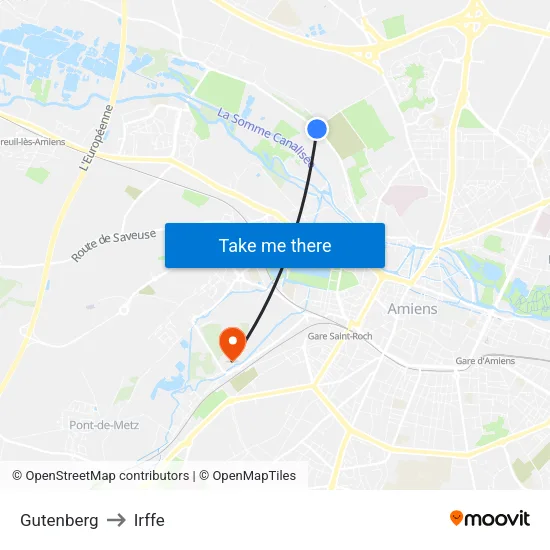 Gutenberg to Irffe map