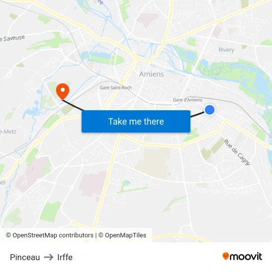 Pinceau to Irffe map