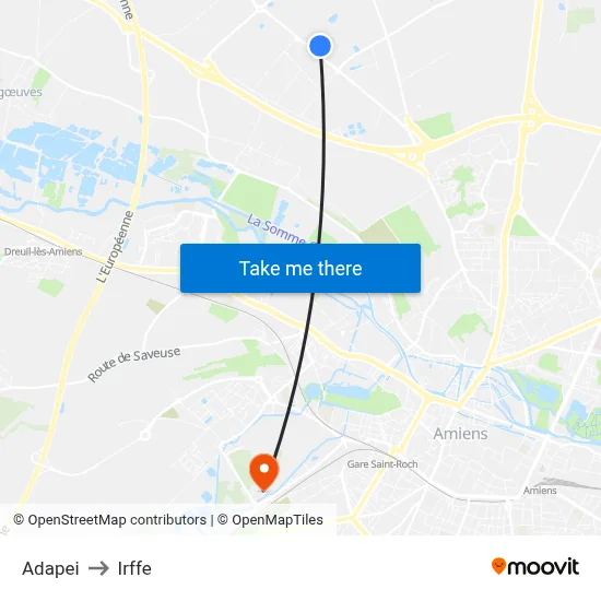Adapei to Irffe map