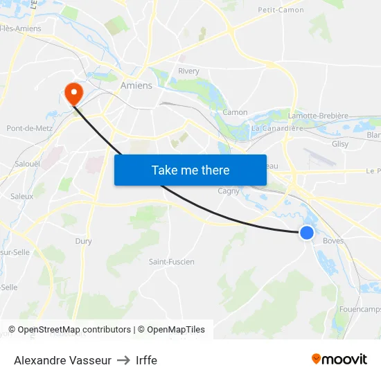 Alexandre Vasseur to Irffe map