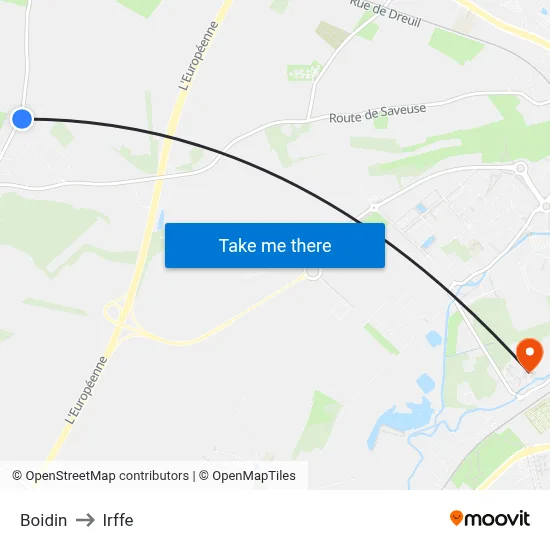 Boidin to Irffe map