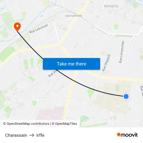 Charassain to Irffe map