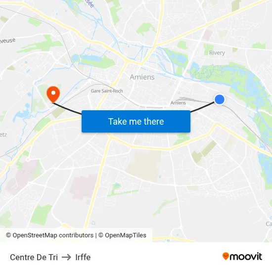 Centre De Tri to Irffe map