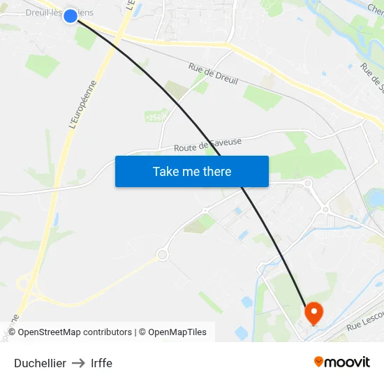 Duchellier to Irffe map