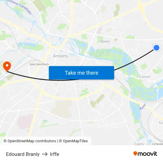 Edouard Branly to Irffe map