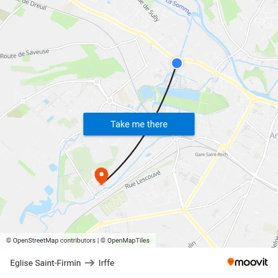 Eglise Saint-Firmin to Irffe map