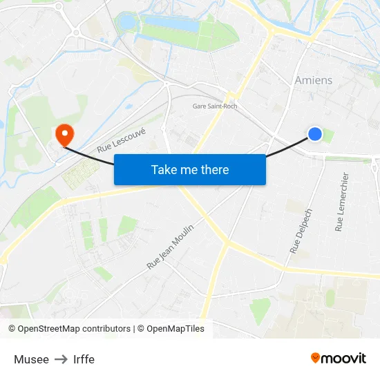 Musee to Irffe map