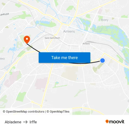 Abladene to Irffe map