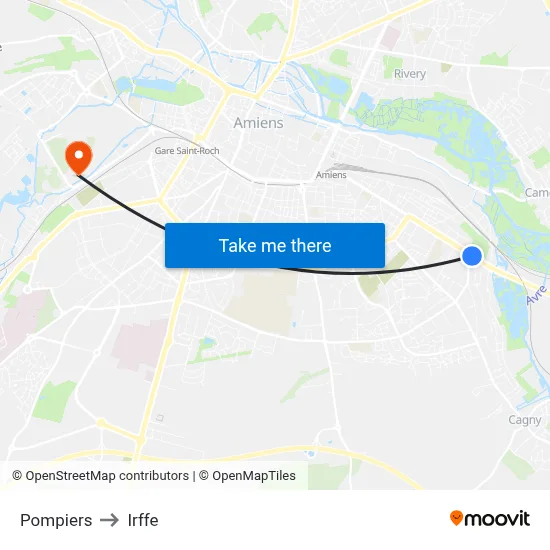 Pompiers to Irffe map