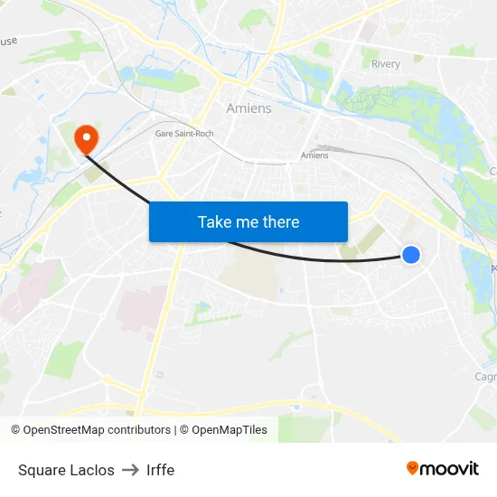 Square Laclos to Irffe map