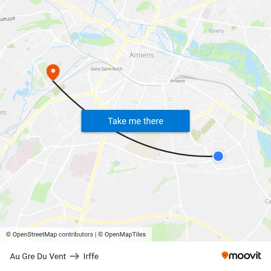 Au Gre Du Vent to Irffe map