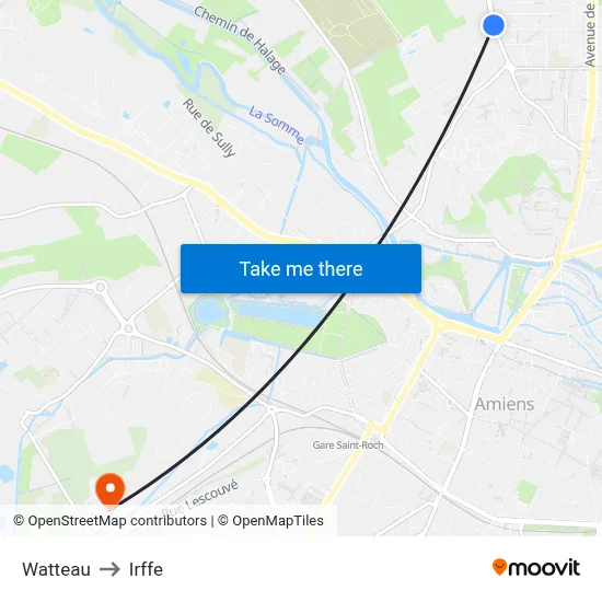 Watteau to Irffe map