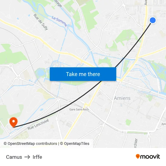 Camus to Irffe map