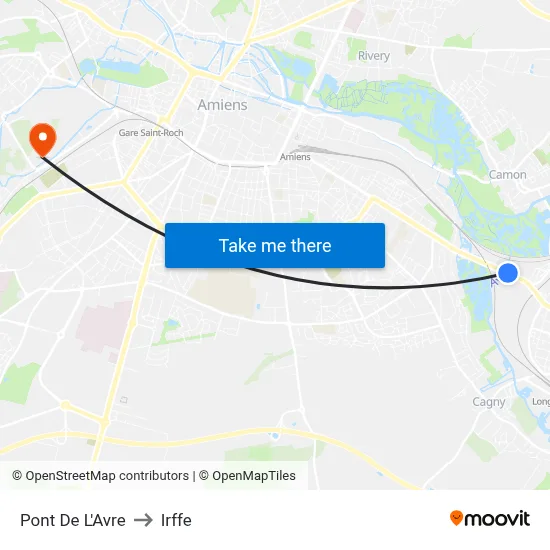 Pont De L'Avre to Irffe map