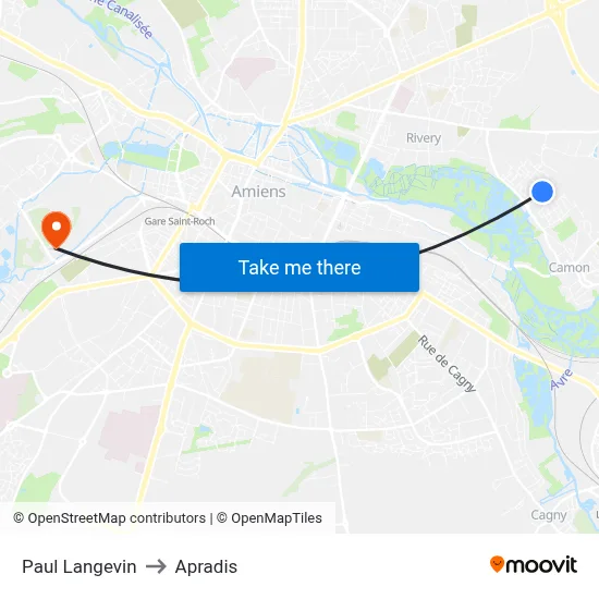 Paul Langevin to Apradis map