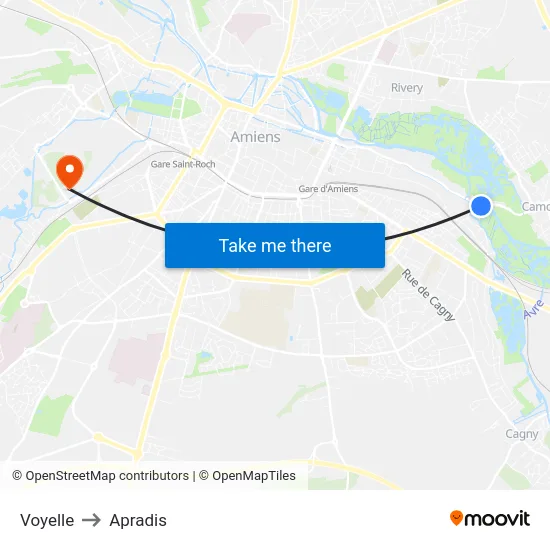 Voyelle to Apradis map