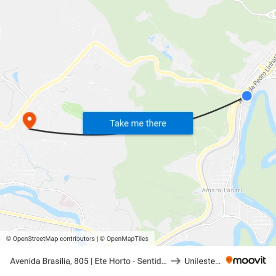 Avenida Brasília, 805 | Ete Horto - Sentido Ipatinga to Unileste Mg map