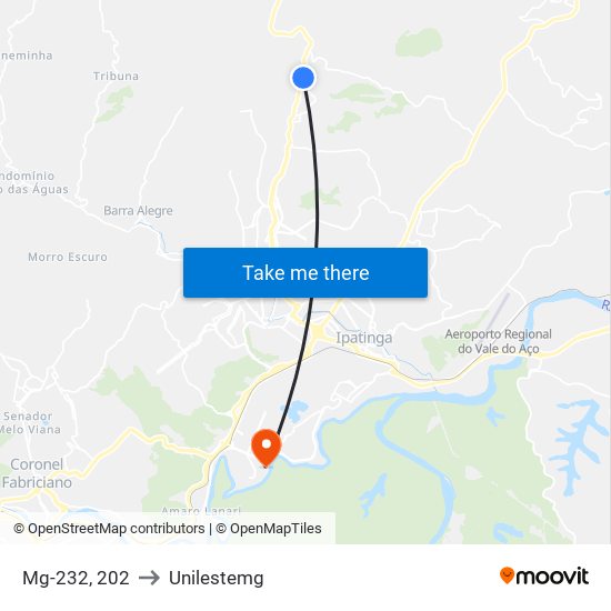 Mg-232, 202 to Unilestemg map