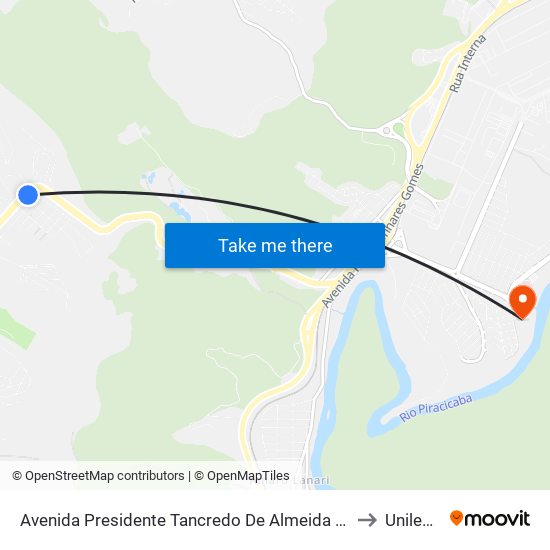 Avenida Presidente Tancredo De Almeida Neves, 5156 | Lan House to Unilestemg map