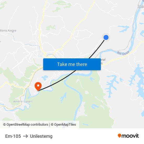 Em-105 to Unilestemg map