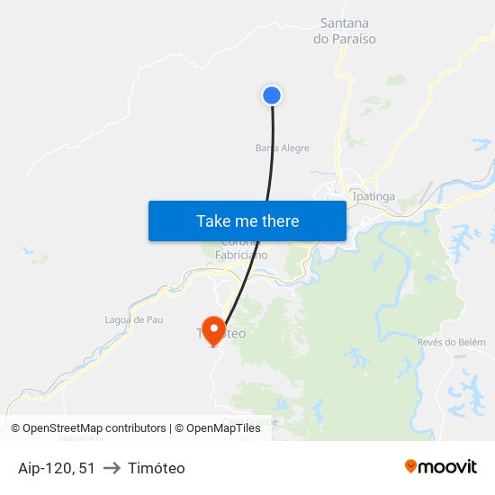 Aip-120, 51 to Timóteo map