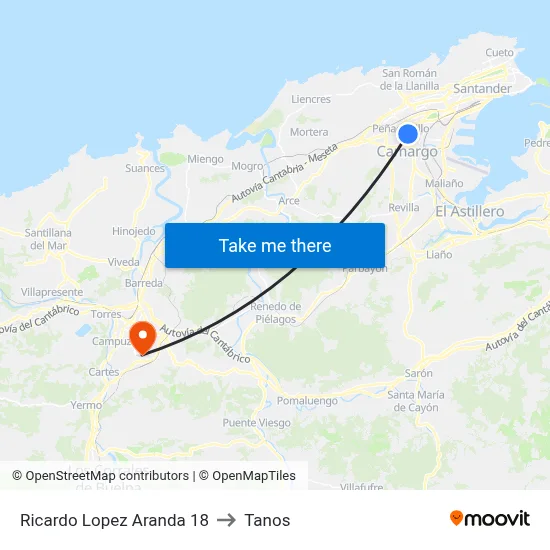 Ricardo Lopez Aranda 18 to Tanos map
