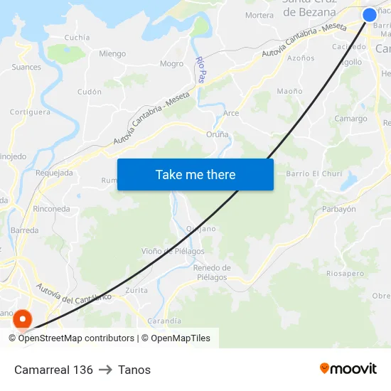 Camarreal 136 to Tanos map