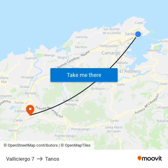 Valliciergo 7 to Tanos map