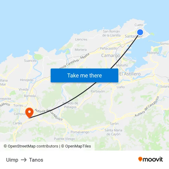 Uimp to Tanos map