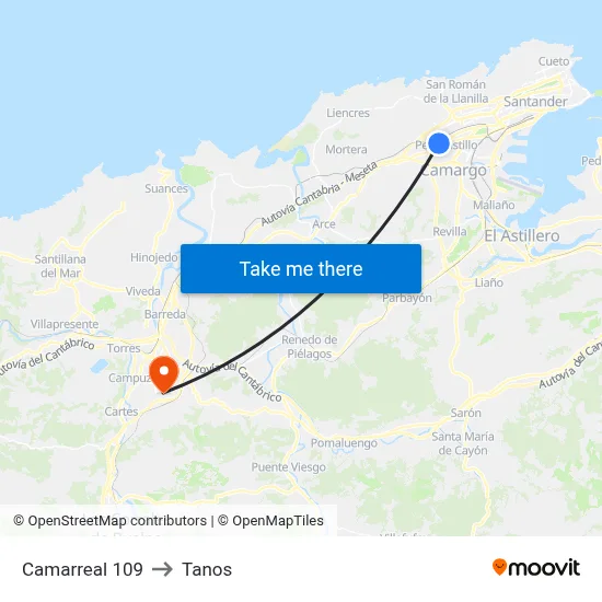 Camarreal 109 to Tanos map