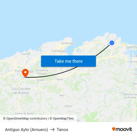 Antiguo Ayto (Arnuero) to Tanos map