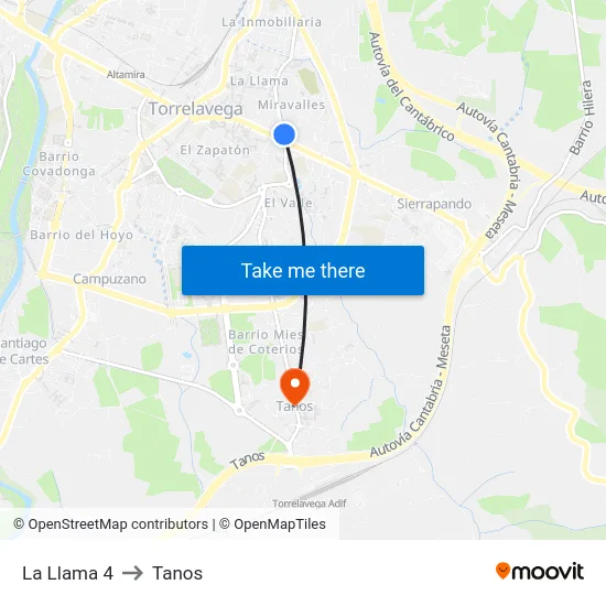 La Llama 4 to Tanos map