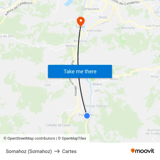 Somahoz (Somahoz) to Cartes map