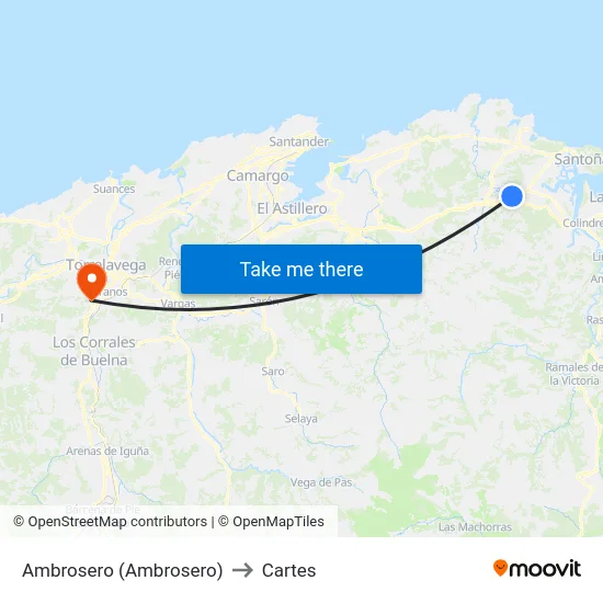 Ambrosero (Ambrosero) to Cartes map