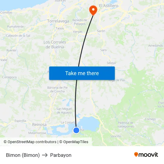 Bimon (Bimon) to Parbayon map