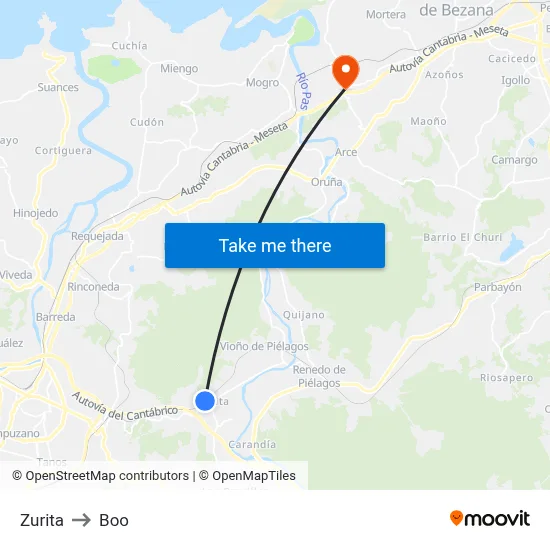 Zurita to Boo map